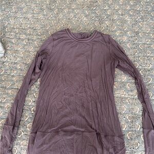 lululemon athletica Long Sleeve Crewneck Top - Mauve Purple